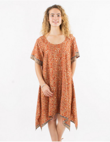 Women's beach dress back with baba cool print
