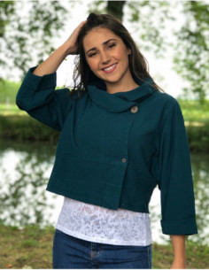 Asian style jacket in pure...