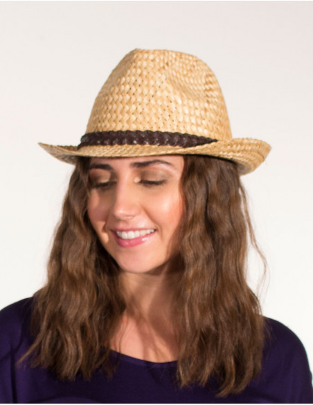 Braided Panama straw hat