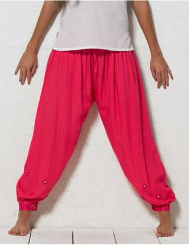 Sarouel femme uni avec miroirs