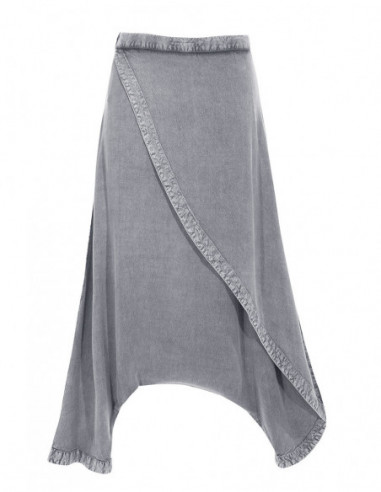 Plain stonewash harem