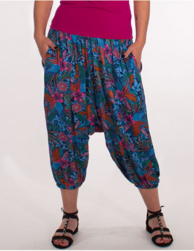 3/4 length short harem beach pant