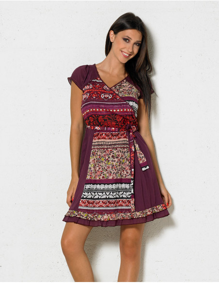 Bohemian dress Indian motif