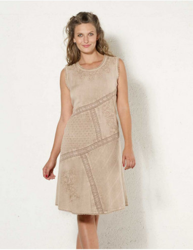 Robe asymétrique stonewash