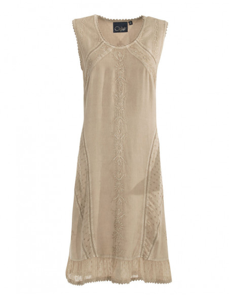 Sleeveless stonewash dress