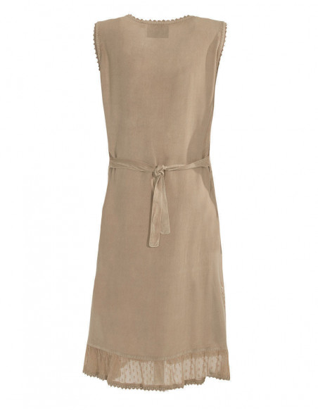 Sleeveless stonewash dress