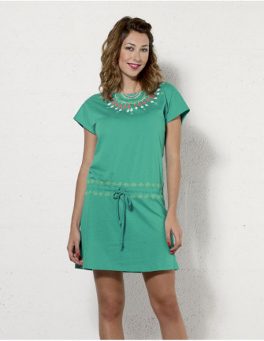 Indie dress with small sleeves