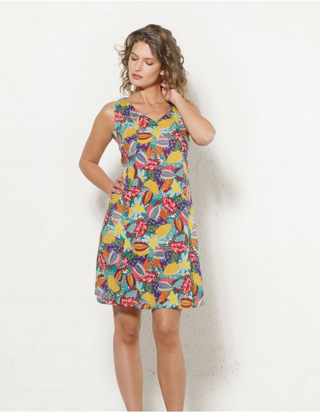 Robe d'été tropicale