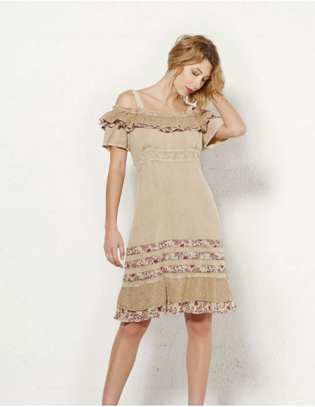 Romantic stone wash dress