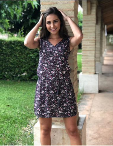 Robe bohème à fleurettes