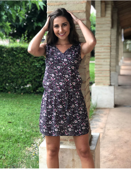 Bohemian dress with flowers