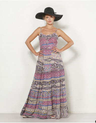 Bohemian and champeter long dress