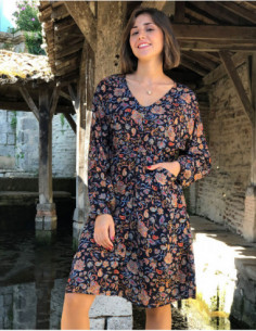 Robe boutonnée longueur genoux