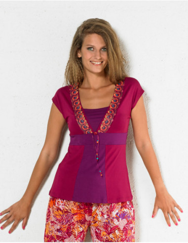 T-shirt ethnique coloré