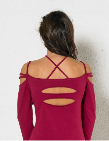 3/4 sleeve ethnic printed t-shirt