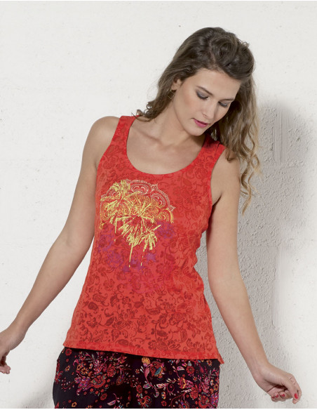 Transparent and colorful backless top