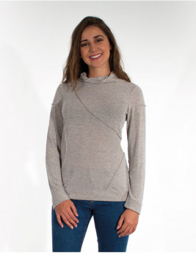 Women's fine knit t-shirt