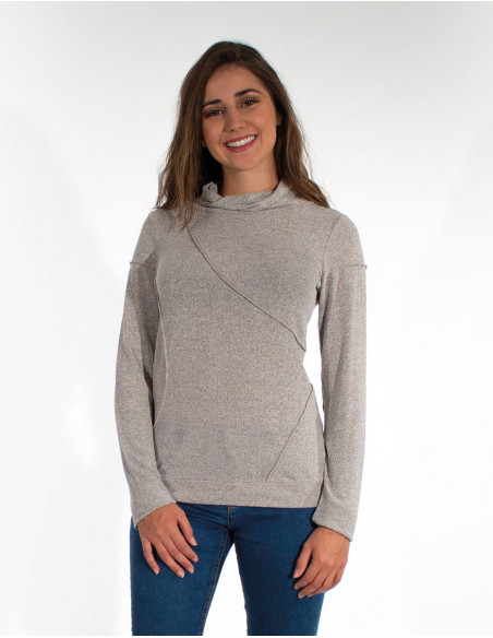 Women's fine knit t-shirt