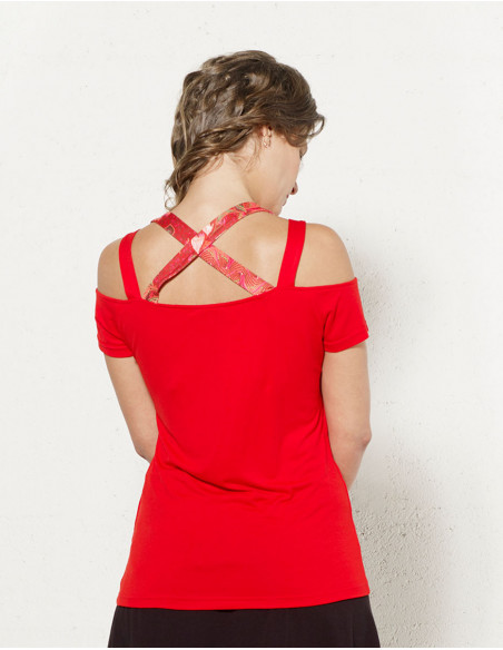 Original and colourful cross back Tshirt