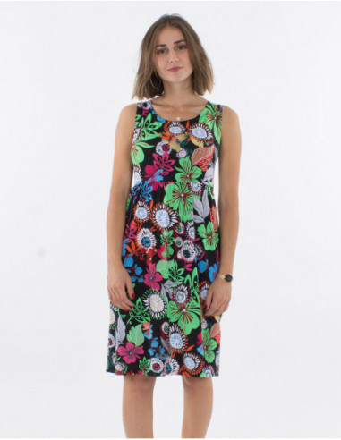 Original Caribbean print short dress