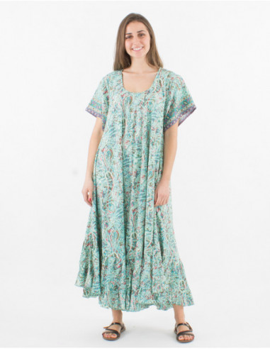 Original oversized ruffled long dress