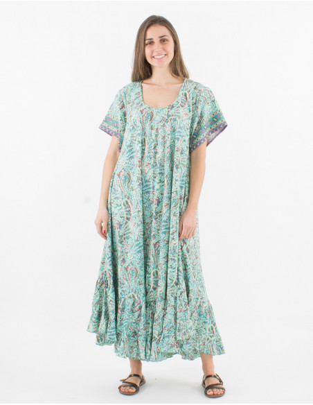 Robe longue oversize volantée originale