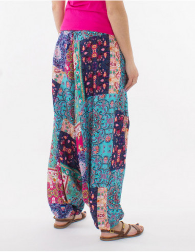 Summer saroual patchwork boho floral