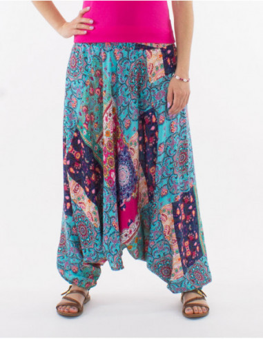 Summer saroual patchwork boho floral