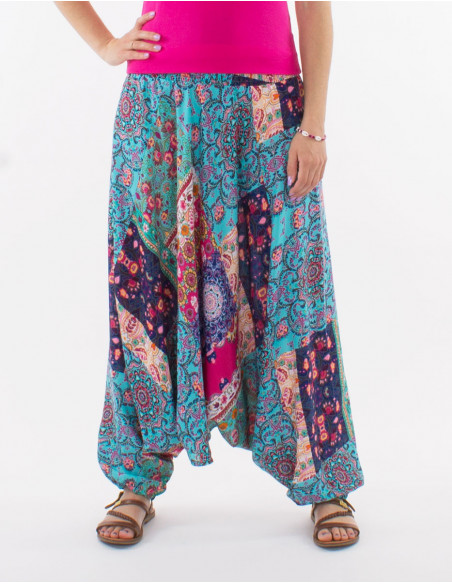 Summer saroual patchwork boho floral