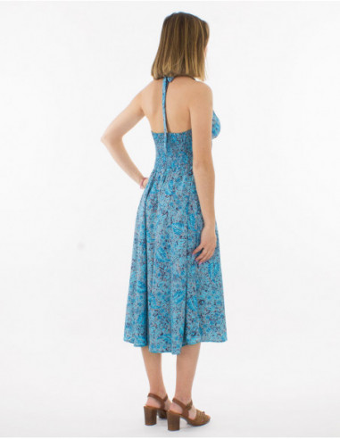 Robe mi longue dos nu bohème chic