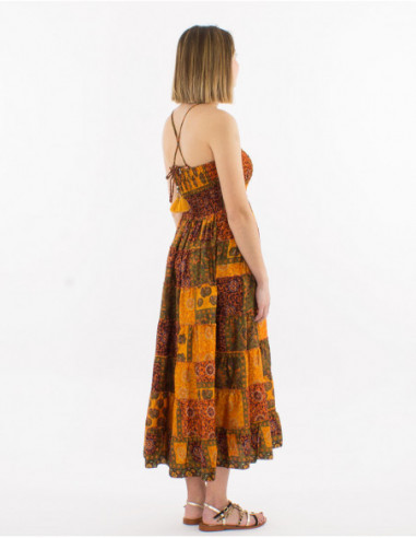 Jupe longue 2 en 1 motif africain