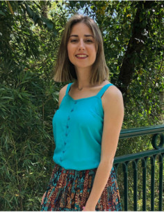 Chic plain tank top with...