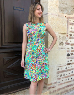 Colorful summer stretch dress