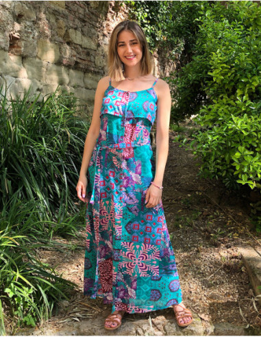 Dress long baba cool patchwork