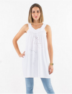 Basic tunic embroidered and...