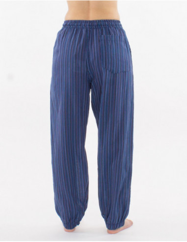 Striped cotton pants