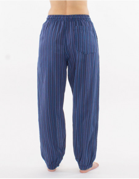 Striped cotton pants