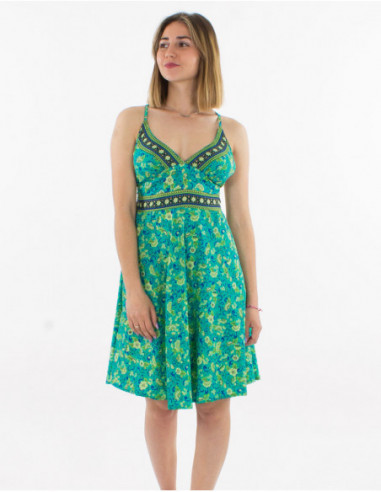 Short flowing summer bohemian dress