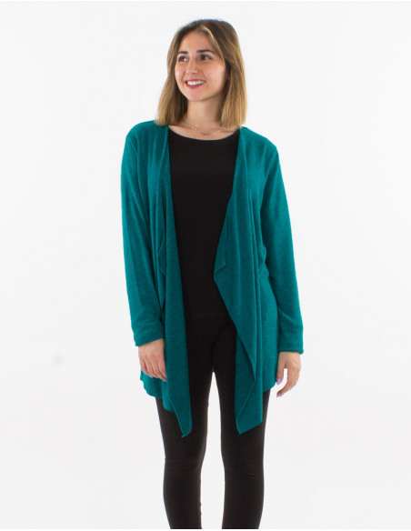 Solid coloured flowing waistcoat