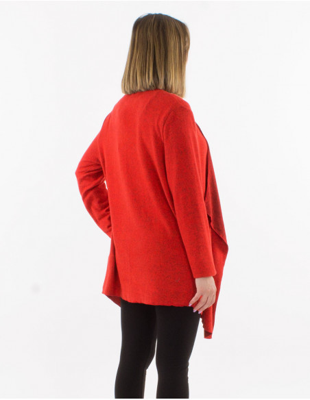 Solid coloured flowing waistcoat