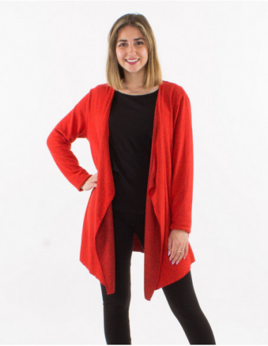 Solid coloured flowing waistcoat