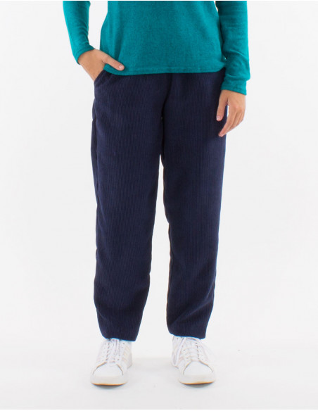 Basic straight corduroy pants