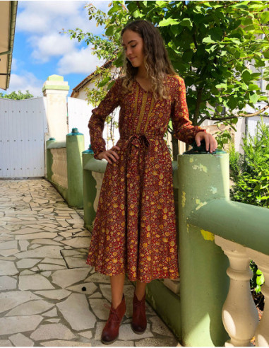 Robe longue midi discount