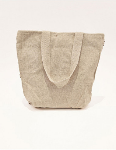 Sac cabas macramé motif ethnique