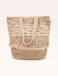 Boho tote bag with bangs...