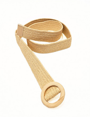 Wooden buckle belt