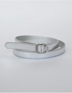 Basic silver buckle belt 2