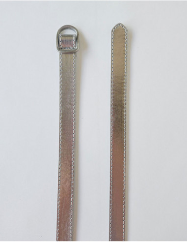 Basic silver buckle belt