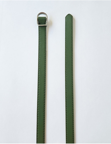 Basic silver buckle belt