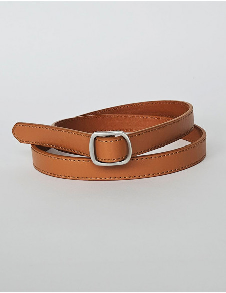 Basic silver buckle belt